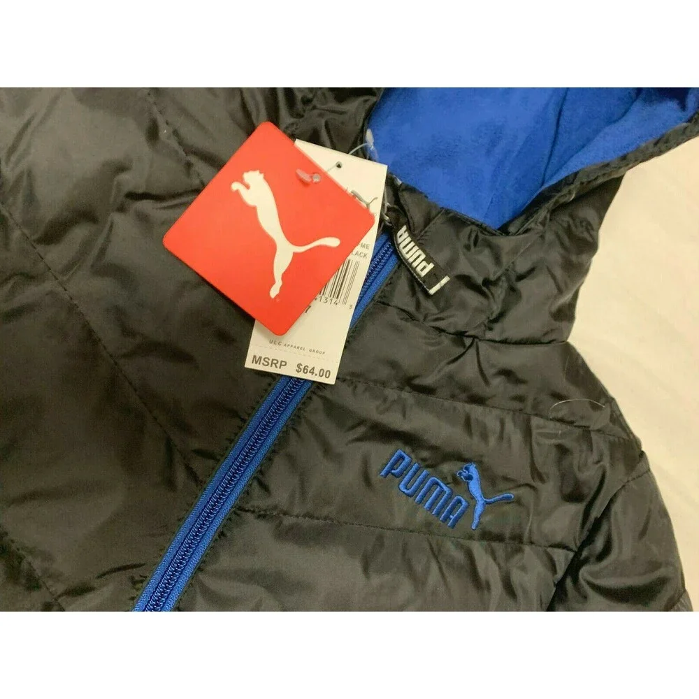 NWT PUMA BOYS HOODED JACKET COAT SIZE 7